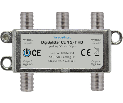 Kabel i złączka TechniSat Rozdzielacz DIGISPLITTER CE 4 HD